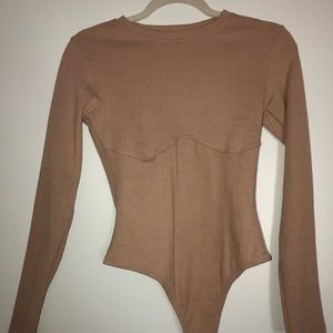 Misguided pink muave body suit